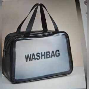 Black and Gray Washbag Cosmetic Case